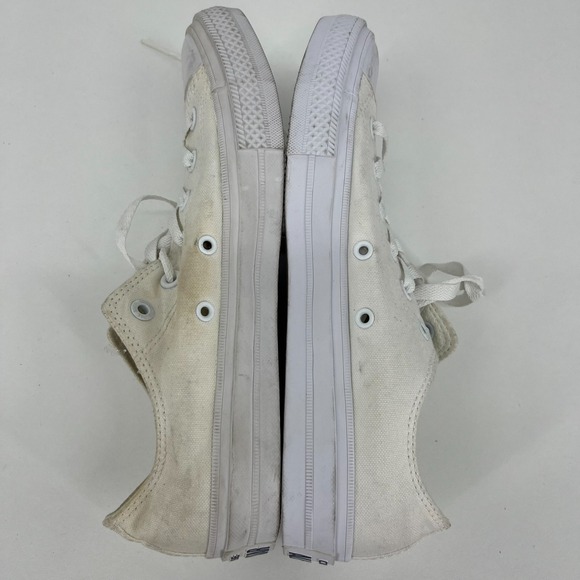 Converse Chuck Taylor II 150154C Low White Canvas Men's Size 8 Sneakers - Picture 7 of 11